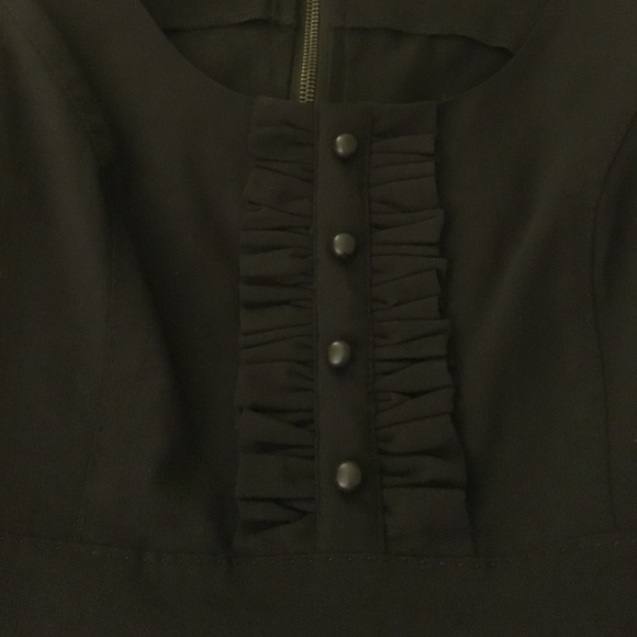 Kensie black dress with ruffle - Picture 3 of 7